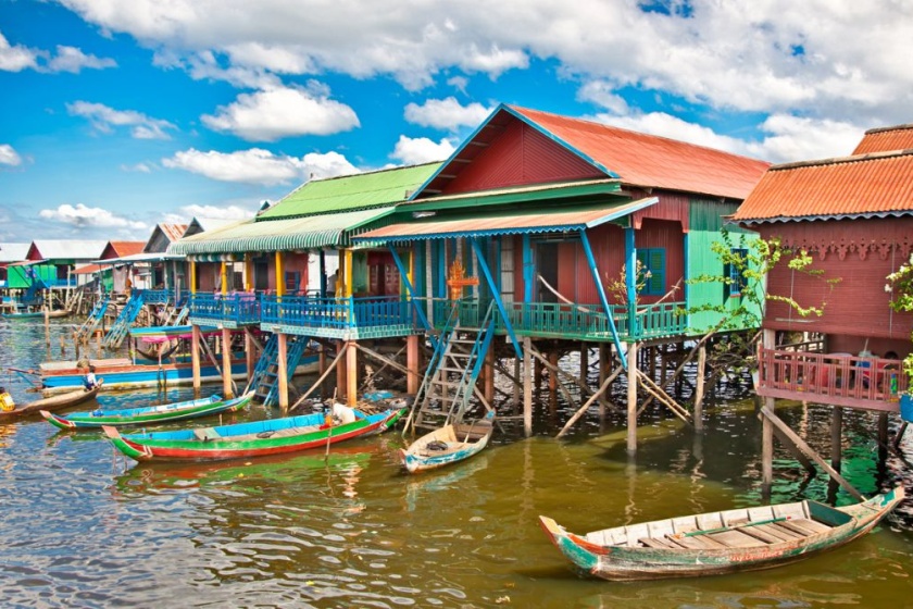 Day 6: Phnom Krom - Tonle Sap Lake - Chong Kneas Floating Village (Breakfast, Dinner)